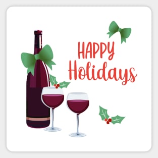 Happy Holidays with Wine Magnet